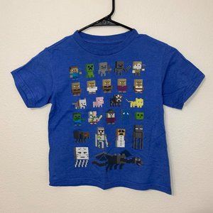 3/$20 Boys Blue Mojang Mincraft Graphic T-shirt